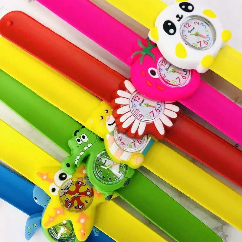 Cartoon Baby Watch Children Clock Slap Wrist Bracelet Toy Kids Electronic Digital Watches for Boys Girls Kid Birthday Gift Clock