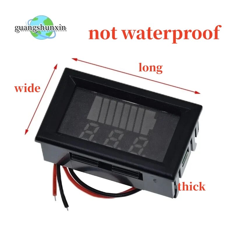 12/24/48/60/72/84V electric vehicle battery, battery meter display, DC lithium battery voltage