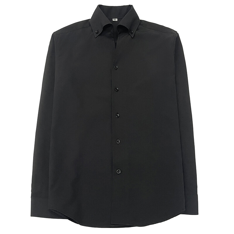 Рубашка мужская приталенная с длинным рукавом, деловая офисная классическая, брендовая одежда, 3XL-M, лето