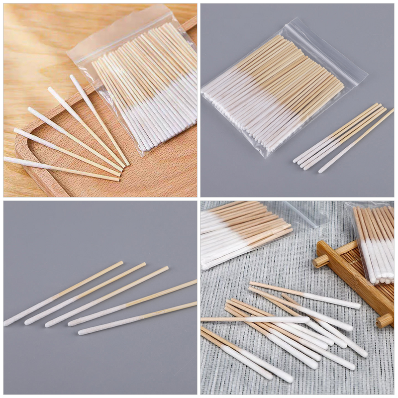 60 Pcs Beauty Applicator Cotton Swab Precision Tip Precision Tip Cleaning Swabs Women Accessories Sticks Swabs