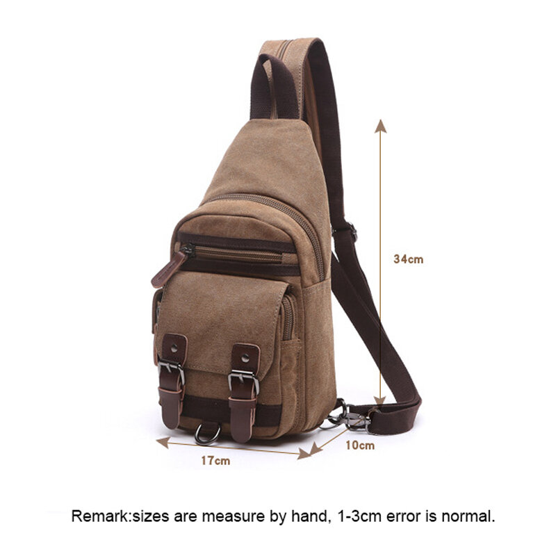 2023 New Fashion Leisure High Quality Canvas Crossbody Backpack Outdoor Travel Sports Men's and Women's One Shoulder Chest Bag