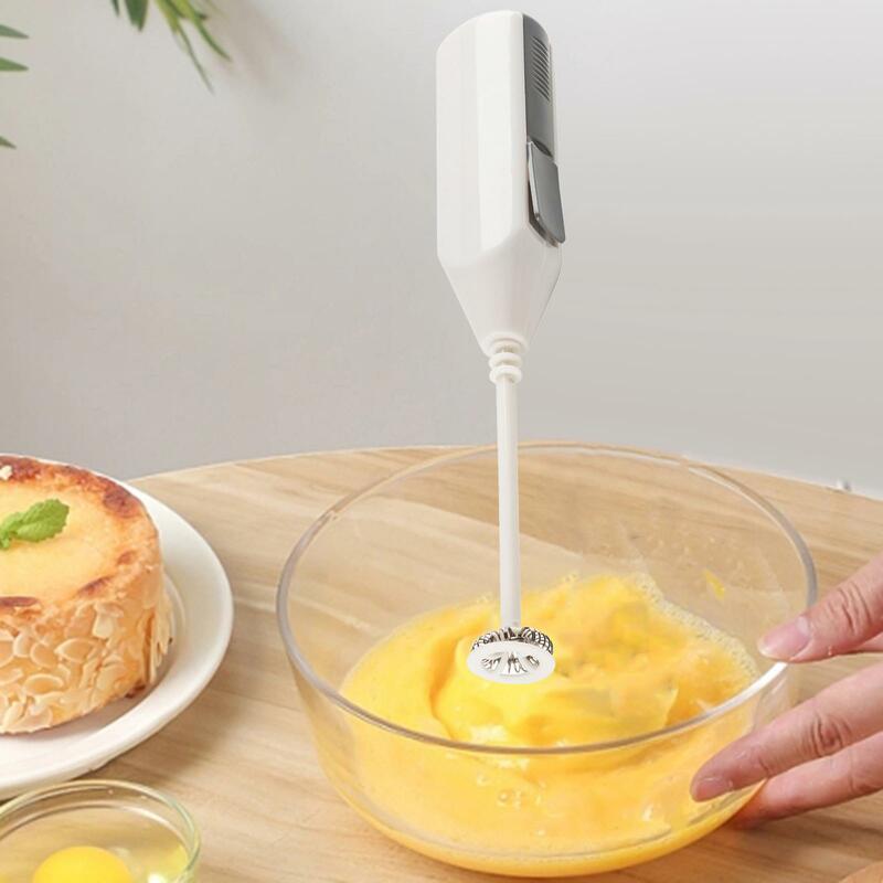 Electric Milk Frother Handheld Kitchen Gadget Coffee Stirrer Foam Maker Whisk for Latte Coffee Frappe Matcha Cappuccino