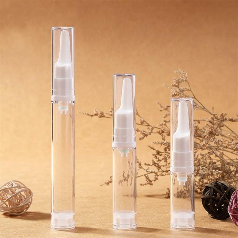 5/10/15ml Vacuum Bottle Press Liquid Foundation Lotion Eye Cream Empty Refillable Bottle Cosmetic Container Portable Makeup Tool