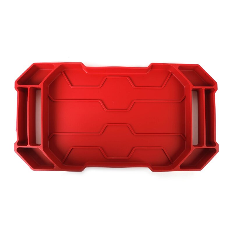 Hyper Tough-Silicone Ferramenta Organizador Bandeja, flexível, vermelho, uso automotivo, novo, 3 pcs