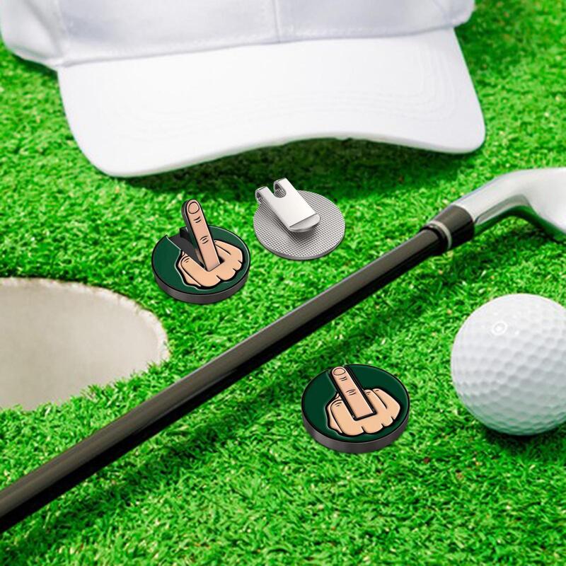 علامة كرة الجولف موضوع الإصبع الأوسط ، هدية ممتازة من الحديد ، موضوع مضحك ، شأنا