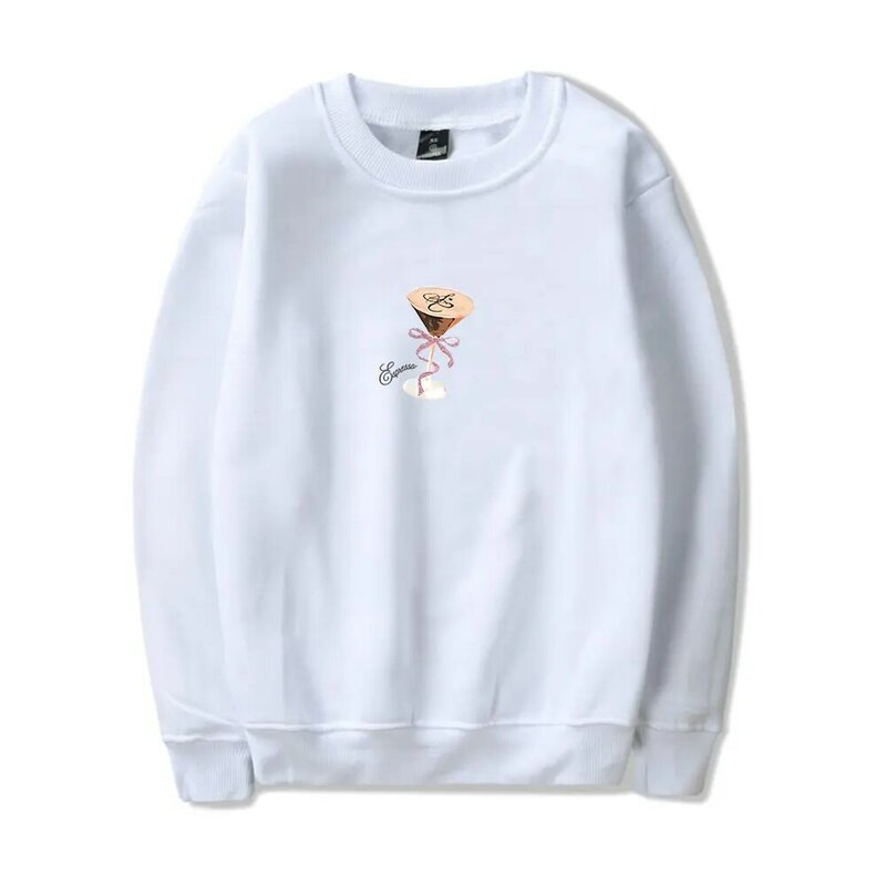 Sabrina Carpenter O-Neck Sweatshirts para homens e mulheres, pulôver manga comprida, roupas espresso, moda