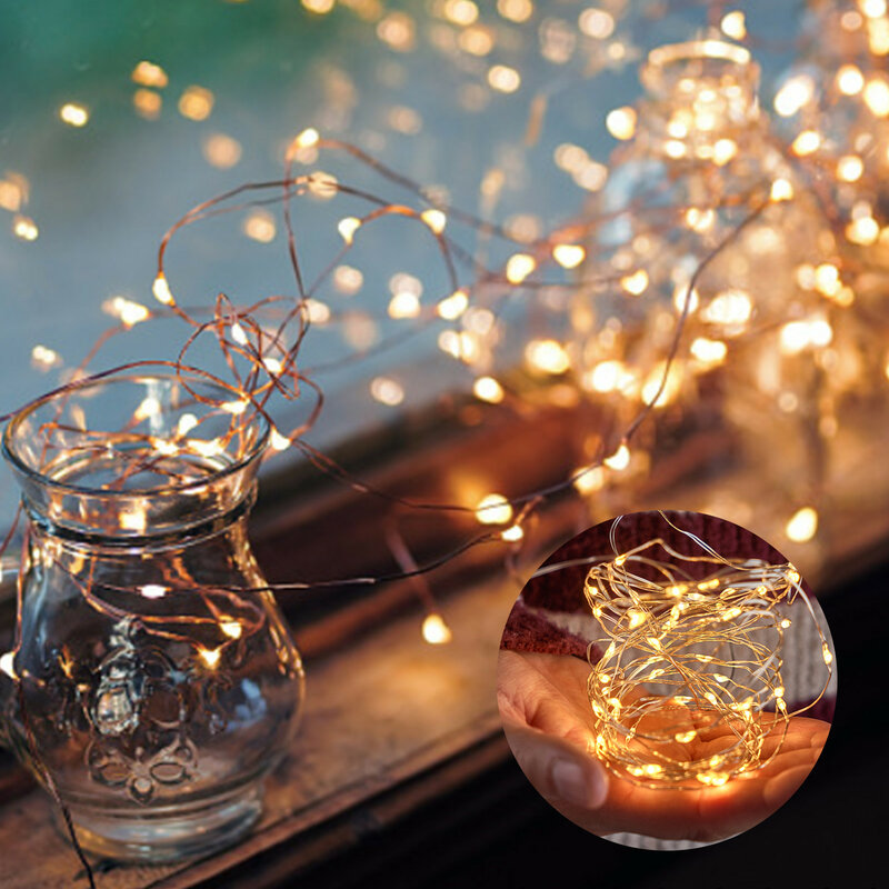 3.3 piedi 10 luci a stringa a LED Mini luci Decorative luci impermeabili per la decorazione del Festival della festa nuziale del giardino della camera da letto di casa