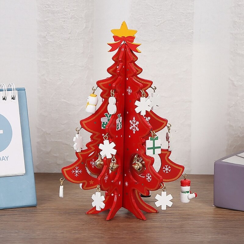 Holz-Weihnachtsbaum-Display, festlicher Anlass, Ornament-Zubehör, Direktversand