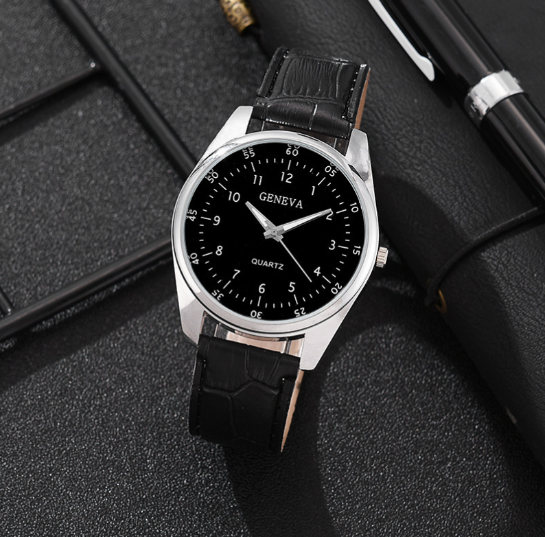 Clássico retro dial relógio de quartzo moda relógio analógico clássico relógios para o homem presente relógios pulseira do plutônio relógio de pulso
