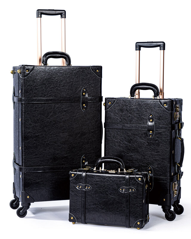 Винтажный комплект чемоданов COTRUNKAGE из 3 предметов с замком TSA, милый женский цветочный чемодан для ручной клади с вращающимися колесами, тисненый мятный
