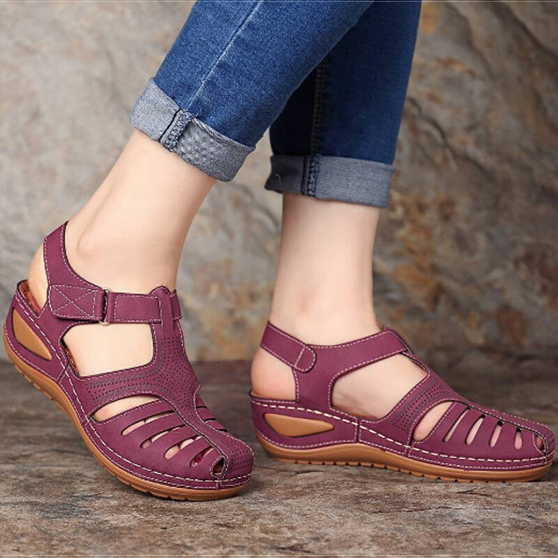Sandali da donna Summer Bunion Corrector Shoes for Women Premium sandali con tacco ortopedico scarpe vulcanizzate con zeppa Pantuflas Mujer
