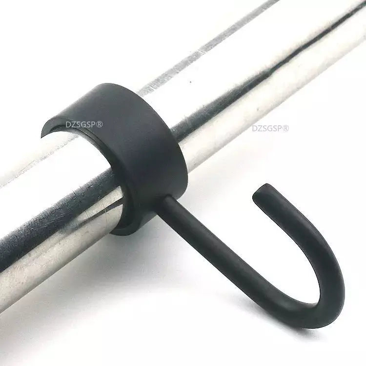 1Pcs Zinc Alloy Metal Clothing Rod Fixed Positioning Clothes Hook Pipe Diameter Kitchen Accessories Bathroom