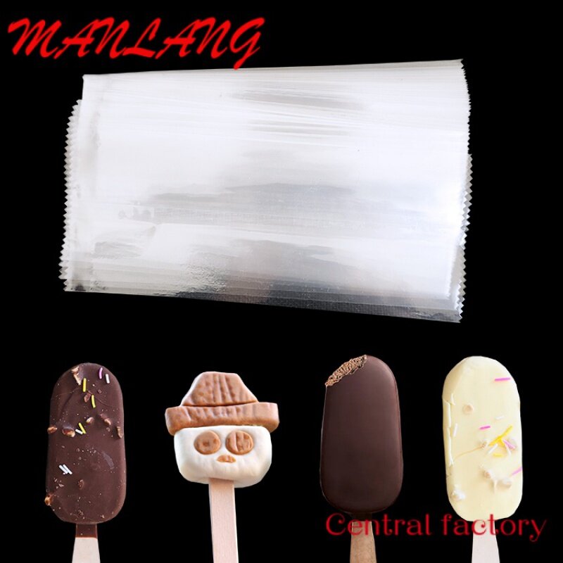 Plástico Back Sealing Bag, Adequado para Frozen Food Picolé Ice Cream Packaging, Logotipo personalizado