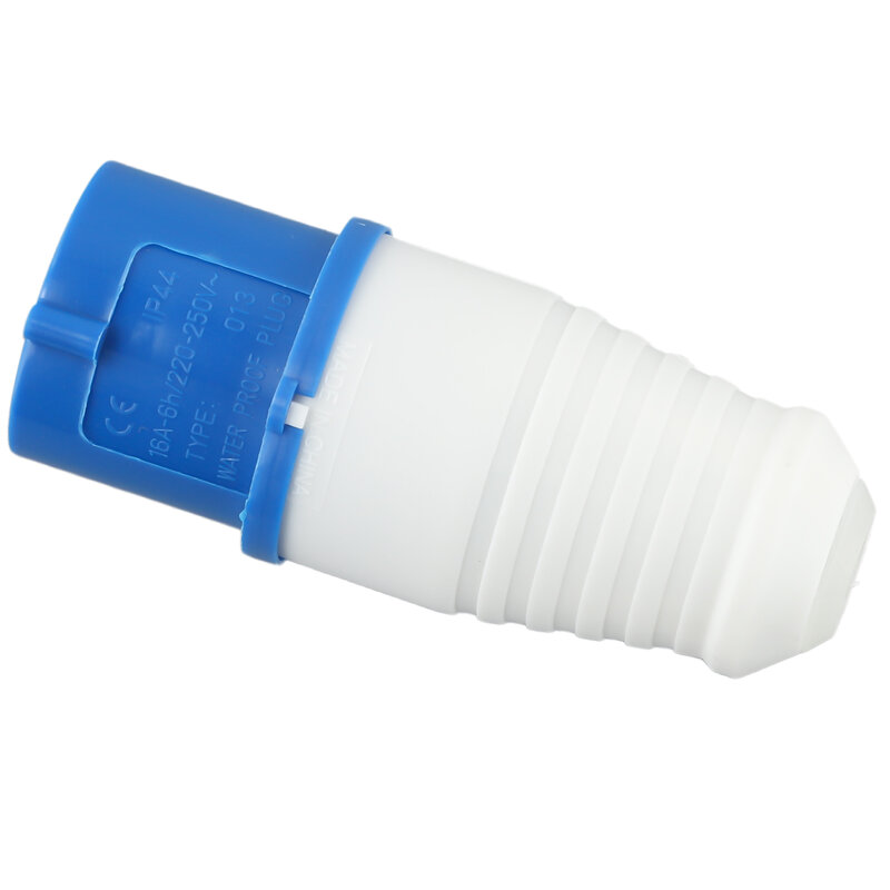 Adaptador de enchufe de conexión azul y blanco, montaje directo, conector de red IP44 para la mayoría de los automotrices, nuevo