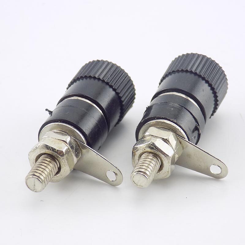 4mm DIY Banana Female Plugs Amplifier Speaker Posting Connector Splice Terminals For Audio Jack Red and Black Color