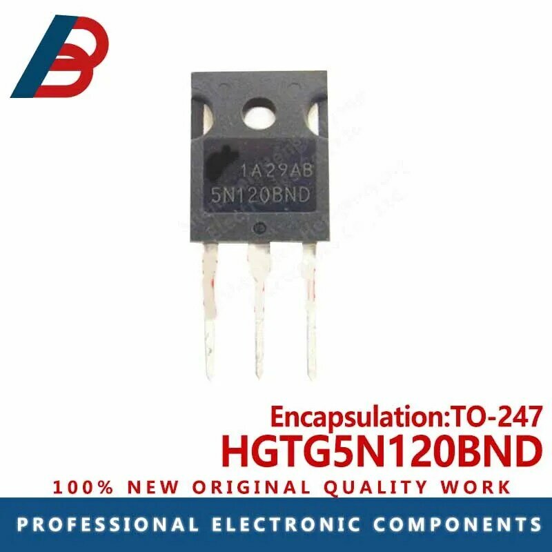 HGTG5N120BND-Olla de inducción de alta potencia, 5 piezas, paquete en línea TO-247, tubo IGBT