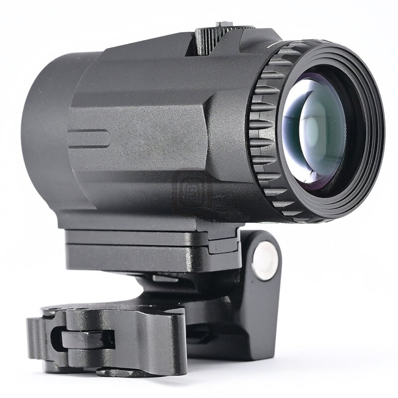 Red Dot Sight Collimator 3x Magnifier Scope Integrated Quick Fold 20mm Pic Mount Base M5911