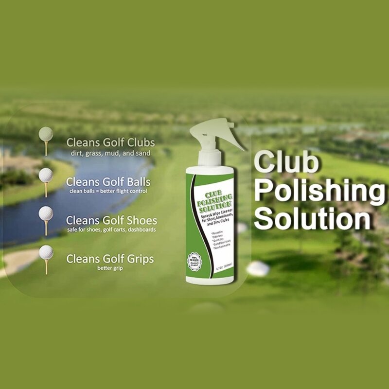 G92F Golf Club Golf Club Cleaner Golf Ball Cleaner, Effective Golf Club Polishing Solution For Removing Rust Scuffs Scratches