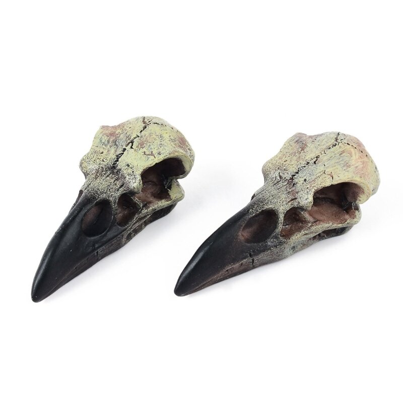 Collar de calavera de cuervo de Halloween para mujer adulta 3D RavenSkull réplicas collar Festival fiesta collar decoración de