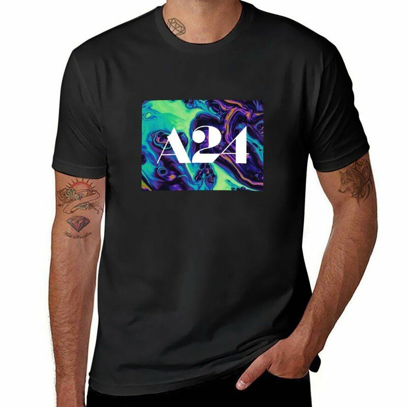 A24 #2 애니메이션 티셔츠, 남성 의류, 신상 에디션