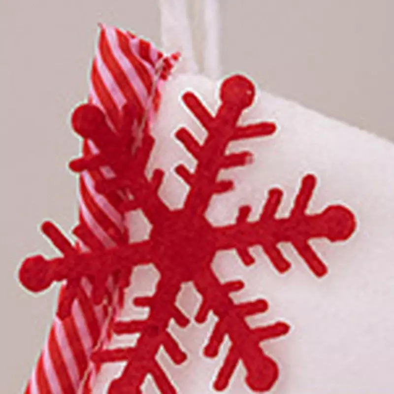 Stoking Natal besar, stoking gantung klasik, ornamen boneka salju untuk dekorasi rumah