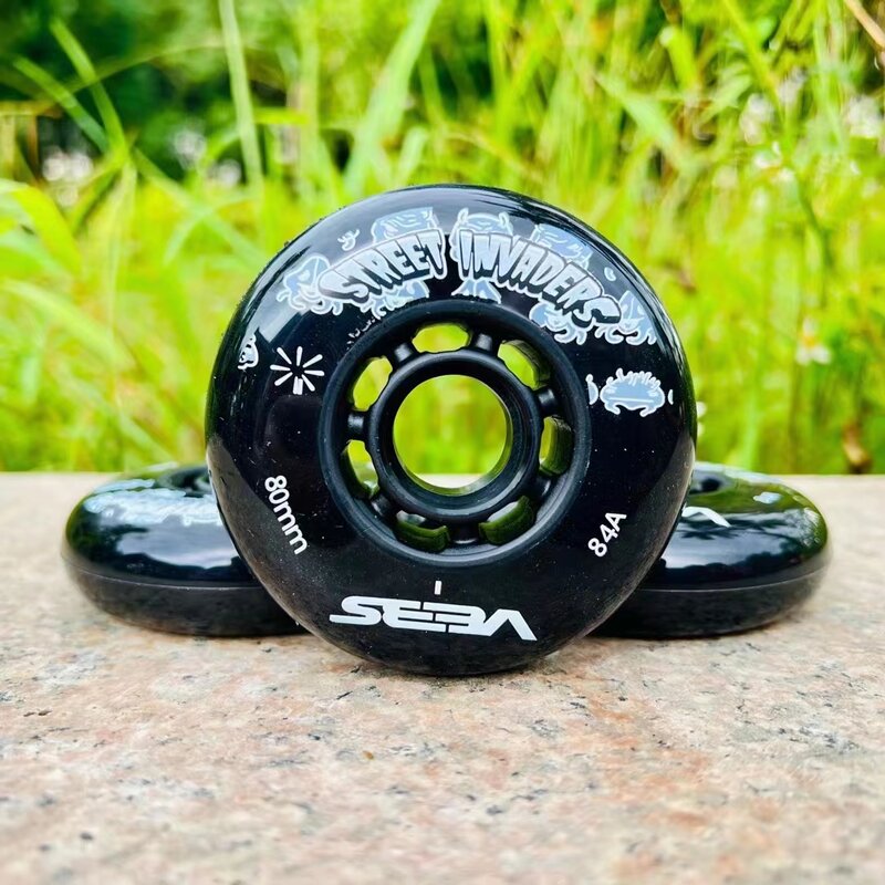 【72 76 80mm 】【4 Pieces/lot】SEBA 84A Street Invaders Skating Wheel Patines Tire For Roller FSK Inline Skates Wheel for HV