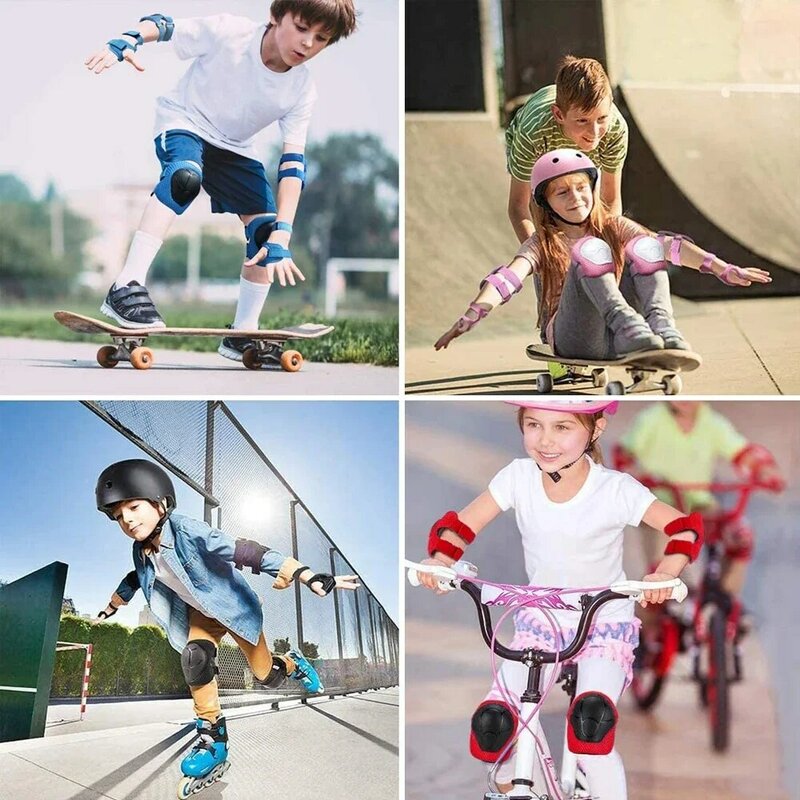 Kids Kniebeschermers En Elleboogbeschermers Beschermers Beschermende Uitrusting Veiligheidsuitrusting Voor Rolschaatsen Fietsfiets Skateboardsporten