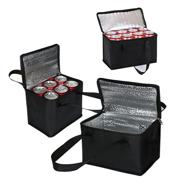 Портативная сумка-холодильник для ланча, складной изоляционный пакет для пикника и льда, Термосумка для пикника на открытом воздухе, жестяные сумки для пикника, переноска для напитков