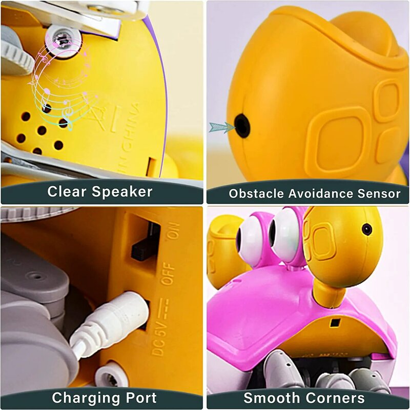 Escape Crab Rechargeable Electric Pet Musical Toys Children'S Toys Christmas Gifts Interactive Toys Learn To Climb Toys