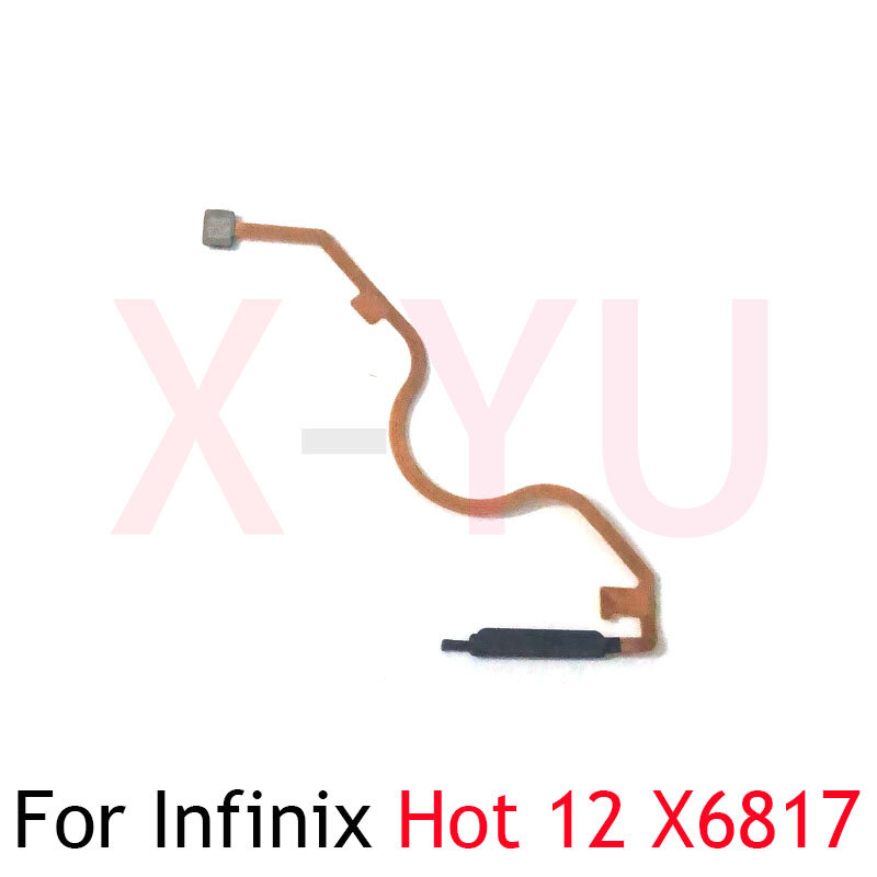 For Infinix Hot 12 X6817B X6817 Home Button Fingerprint Sensor Return Power Flex Cable