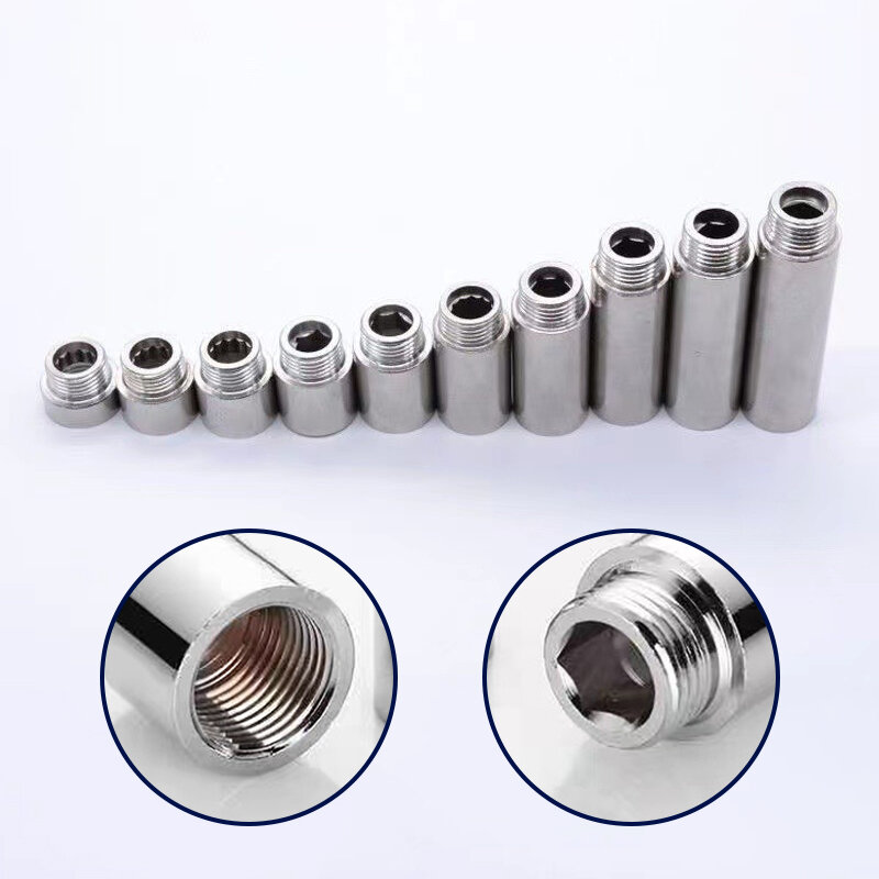 10-60mm Shower Head Extension Pipe Stainless Steel Bathroom Shower Extension For Bathroom Hardware Accessories