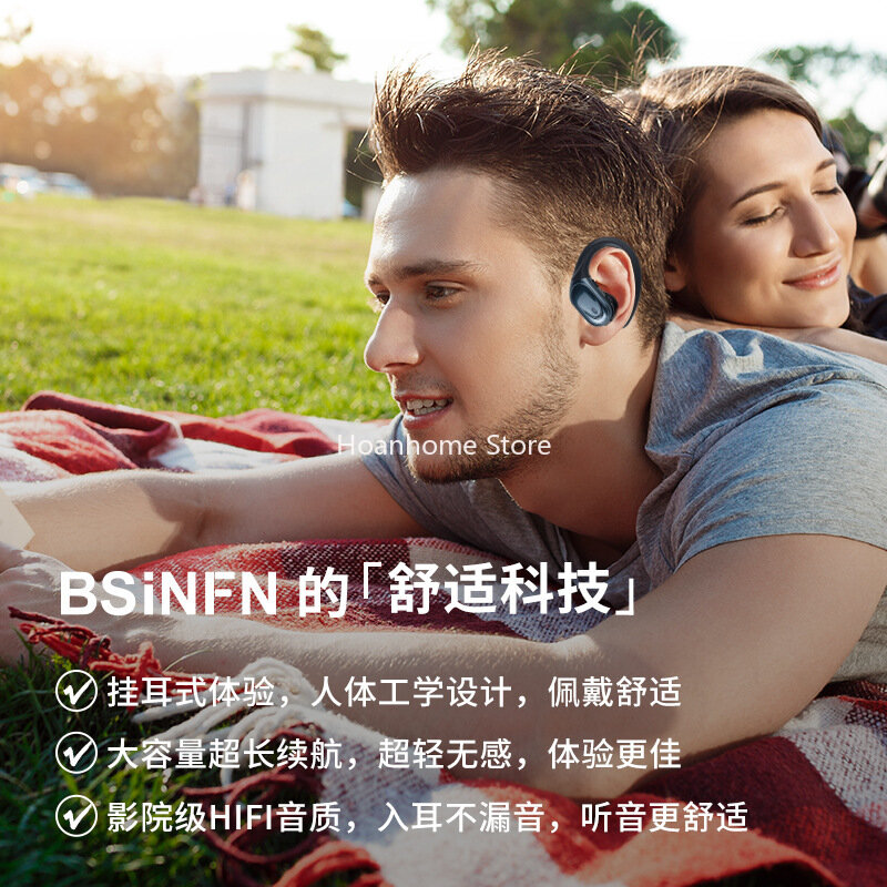 Nieuwe Slimme Digitale Ruisonderdrukking Unisex Fitness Universele Sport High-End Bluetooth Oor Gemonteerde Draadloze Headset