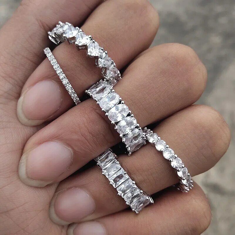 UILZ кольцо ручной работы с инкрустацией кристаллом циркония циркониевые обручальные кольца для женщин аксессуар для пальцев вечерние Ювелирные изделия Подарки