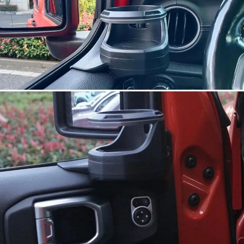 Soporte de taza de agua para ventana de coche, accesorios modificados para Interior de coche para Jeep Wrangler JL 4 puertas JT gladiador 2018-2023