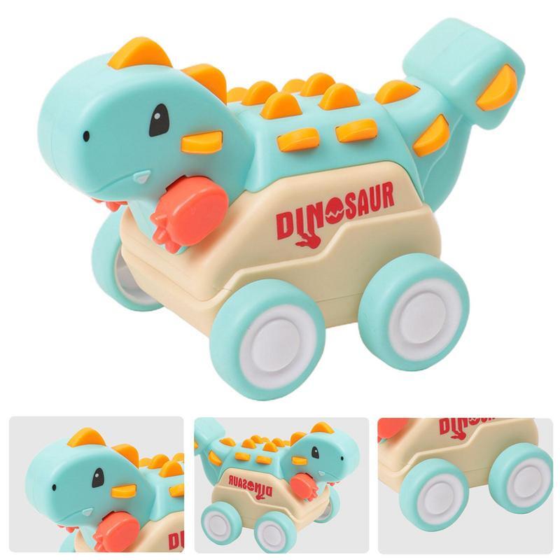 Inertial Car Toy Pull Back Dinosaur Toys With Anti-skid Tires Dinosaur Gift Boys Dinosaur Truck Toy Parent-child Interactive Toy