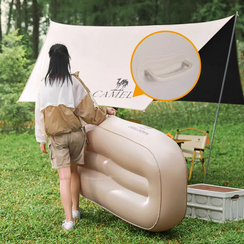 Sofá cama inflable para parejas, sofá de aire plegable para acampada al aire libre, relajación romántica de la naturaleza, Divano