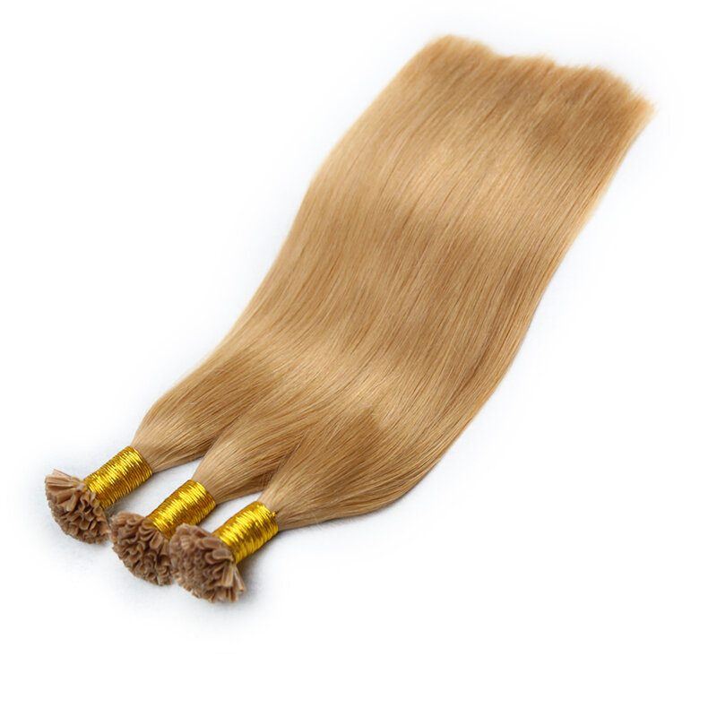 Końcówka do paznokci Remy ludzka do przedłużania włosów do paznokci z końcówką do włosów w kapsułkach naturalne brazylijskie włosy do przedłużania włosów Fusion dla kobiet