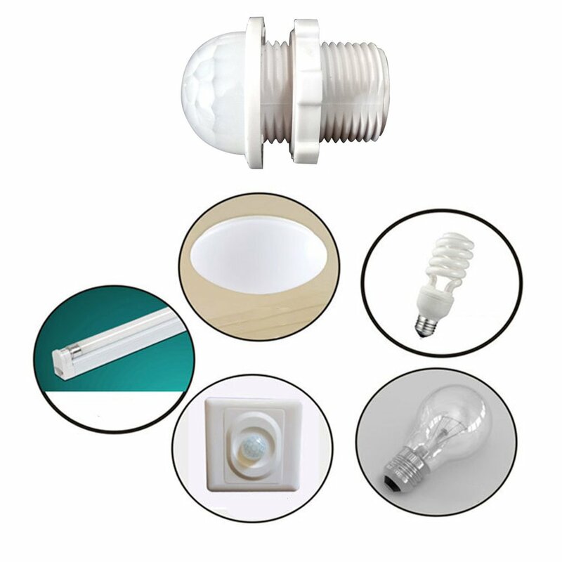 Inteligente LED Sensor Interruptor de Luz, Sensor Infravermelho, Corpo PIR Automático, Ligado e Desligado, 110V, 220V, Novo