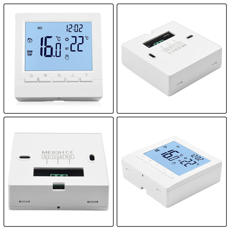 Suku cadang kabel Sensor suhu ruangan termostat ruangan pengganti Aksesori pemanas ruangan pemanas LCD listrik Digital