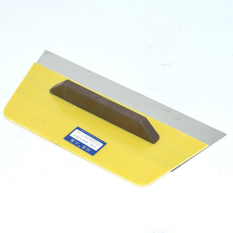 Stainless Steel Putty Scraper Yellow Plastic Handle Scraper Tool Putty Knife Ash Knife Construction Tools Multiple Models