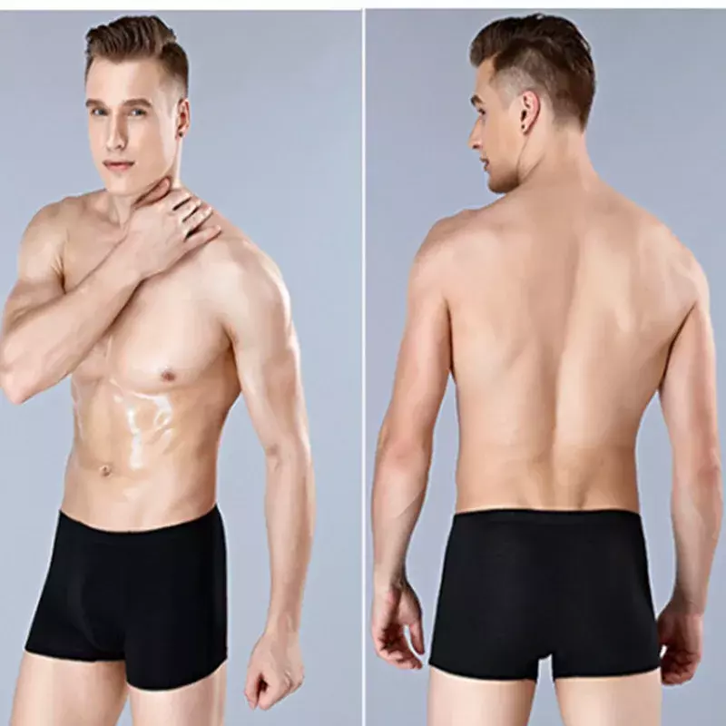 2 Stk/partij Mannen Bamboe Ondergoed Grote Size Boxer Mannen Boxer Shorts Underpants Ademend Voor Mannen Plus Size XL-5XL