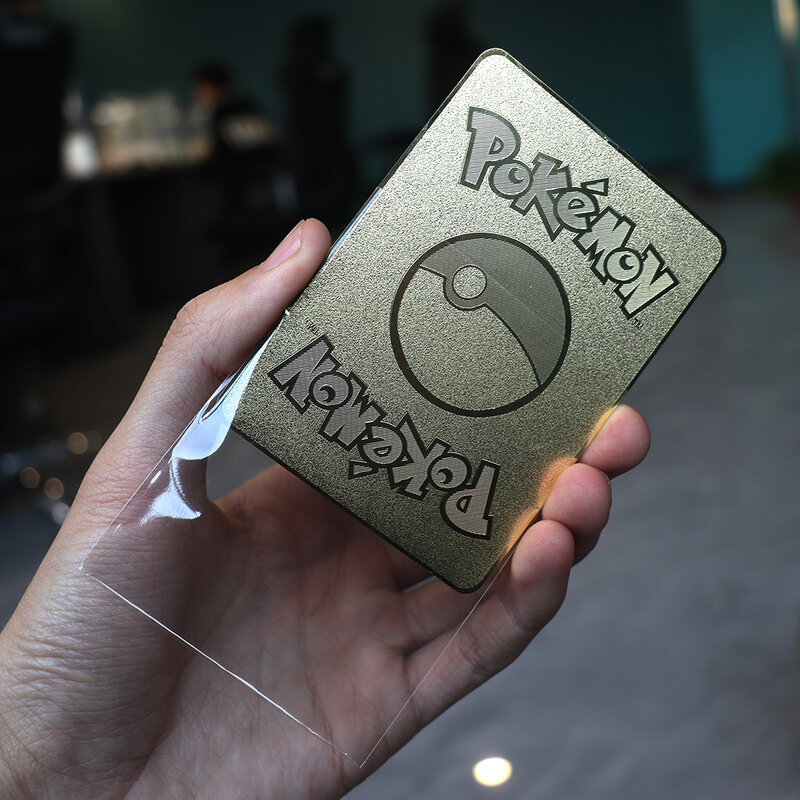 13 Stück Pokemon Französisch Gold Metall karten Pikachu Charizard Blast oise Arceus Vmax Mega GX Spiel Sammel karte Kinder besten Geschenke