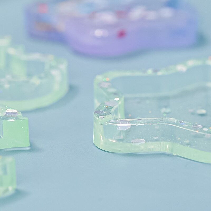 5/10 buah plastik Film segel Resin lembar pelindung bening untuk hewan silikon pengocok Model DIY perhiasan membuat liontin