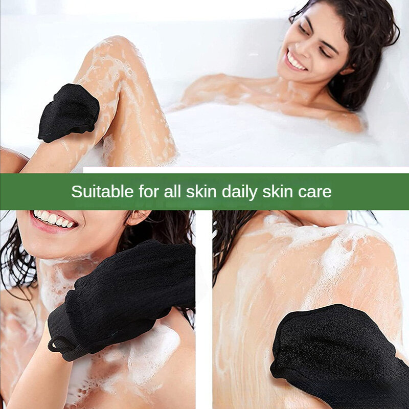 1pc Hammam Shower Thicken Bath Magic Peeling Glove Exfoliating Tan Removal Kessa Bathing Cleaning Products Body Scrubber