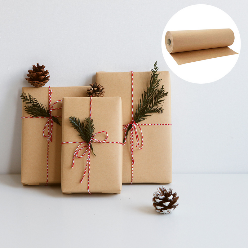 of Gift Packing Paper Kraft Handmade DIY Craft Gift Wrapping Gift Wrapping Material Wrapping Paper Sketch Painting