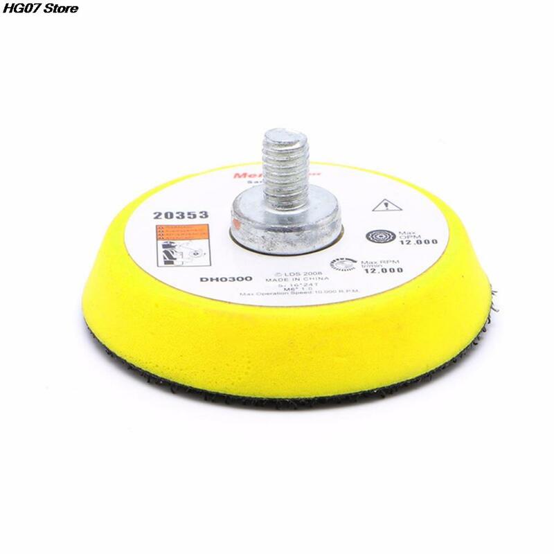 50mm 3mm levigatrice levigatrice disco lucidatura tampone piastra di supporto gambo misura Dremel 12000 RPM smerigliatrice elettrica utensile rotante