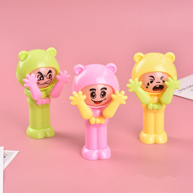 Zabawki dla dzieci twarz w stylu kreskówki zmiany urządzenia do prezenty urodzinowe dla dzieci zabawki edukacyjne zmieniają ekspresję interaktywna gra dla lalek