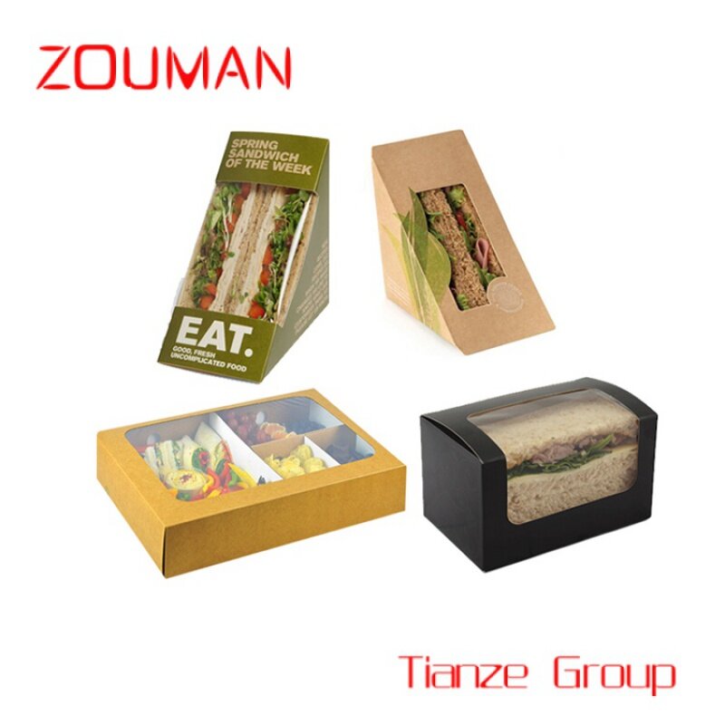 Caja de embalaje Shawarma con logotipo personalizado, cartón, diseño de grado alimenticio, cajas de papel Kebab, cajas de cono de patatas fritas para pequeña empresa
