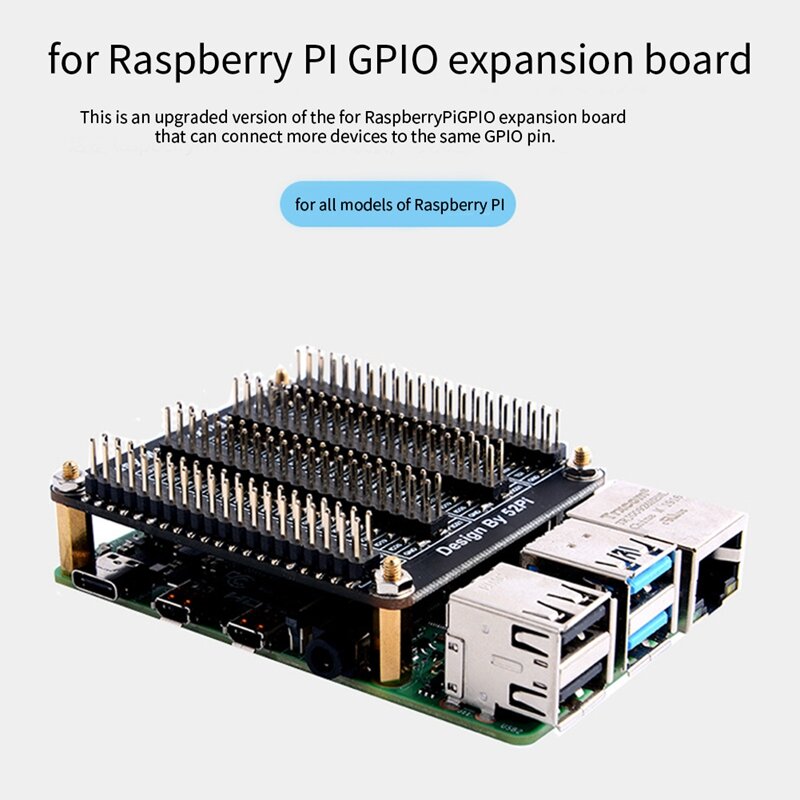 Karta rozszerzenia GPIO dla Raspberry Pi 40Pin Quad IO multiplekser moduł ze śrubami 4B/3B + moduł wielofunkcyjny