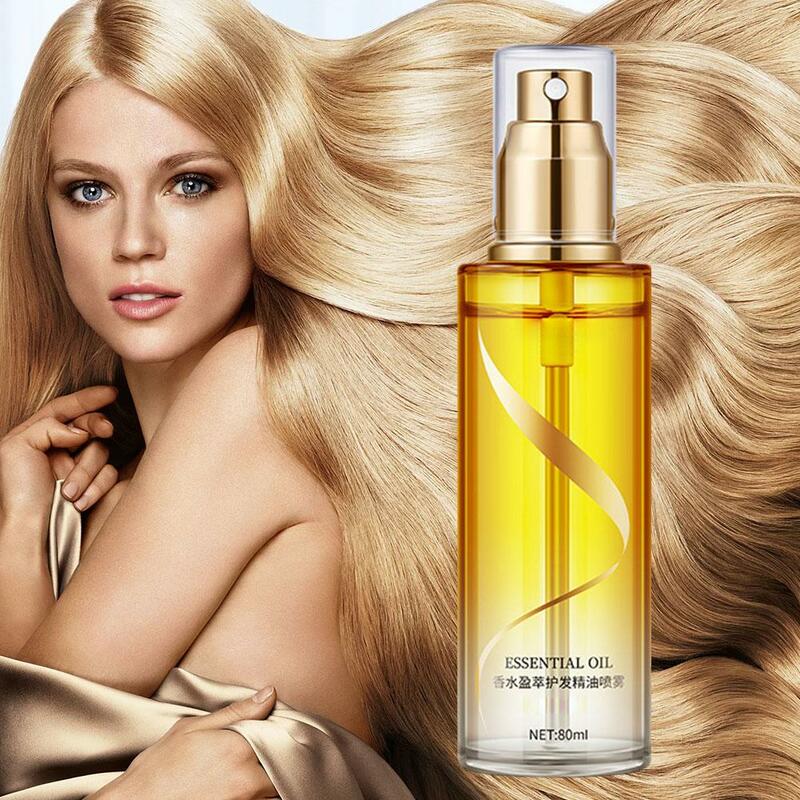 Aceite esencial con fragancia para el cuidado del cabello, suero suave para el crecimiento del cabello, Antifrizz, reparador de esencia, Spray aromático para el cuidado del cabello, 2 piezas